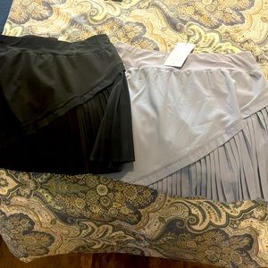 Halara skirts (set of 2) black and light blue